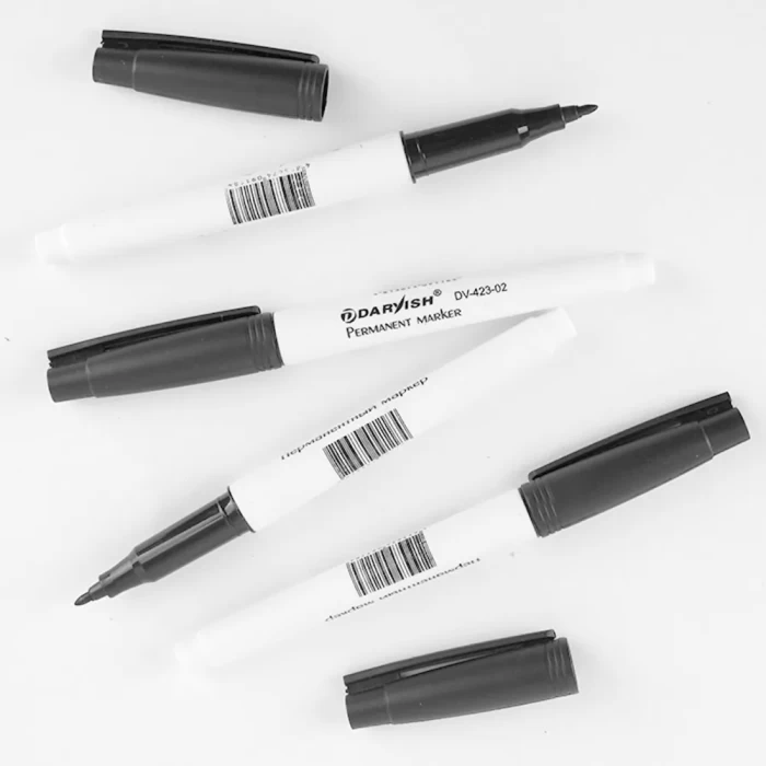 Маркер-перманент Darvish черный очень тонкий
