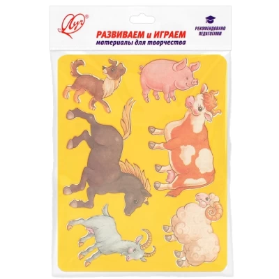 Трафарет с фигурами &quot;Домашние животные&quot; арт. 9С 447-08