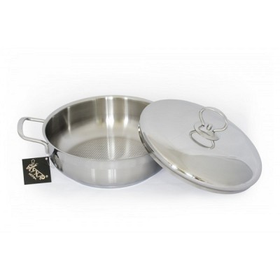 Кастрюля для тушения нерж. 2,8 мет.кр. "Лотос Классика"